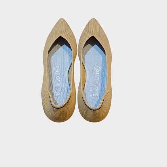 Rothy's The Point Merino Wool Flats in Camel Size 8 Limited Edition - Picture 4 of 9